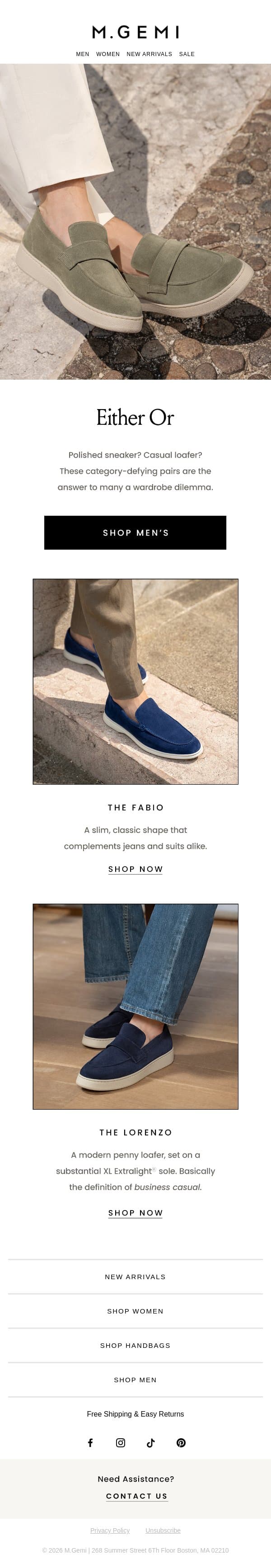 Most Versatile Pairs email from M.Gemi screenshot