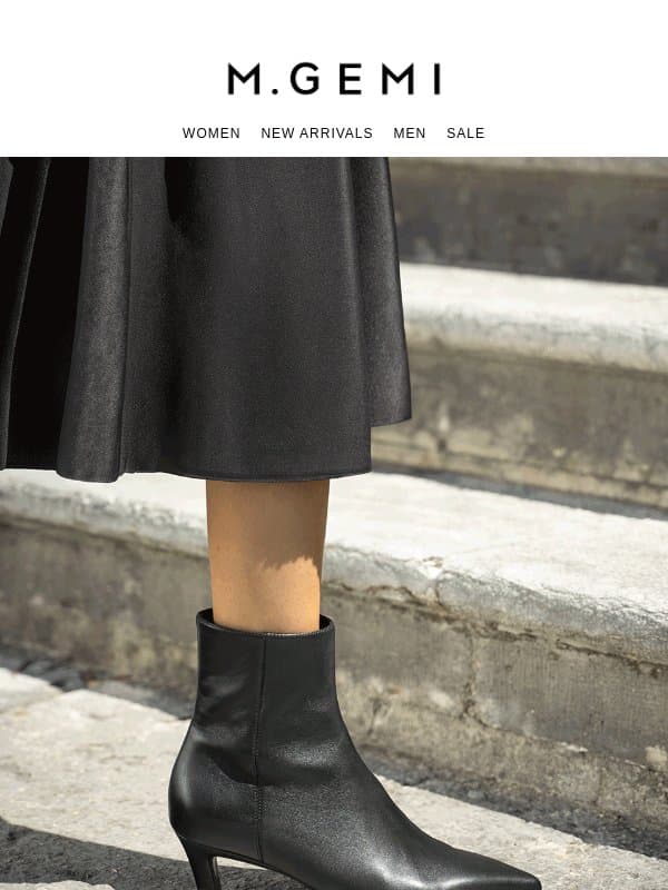 Wardrobe MVP: A Kitten-Heel Boot email from M.Gemi