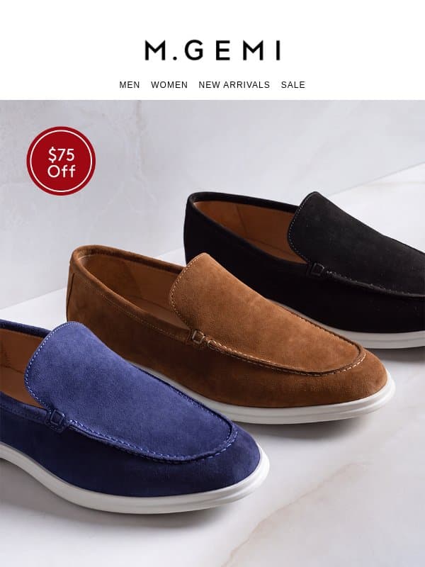 One Day Only: $75 Off The Fabio email from M.Gemi