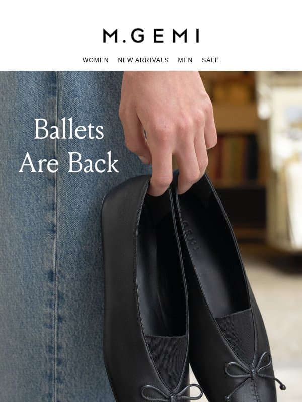 Trend Alert: Ballet Flats email from M.Gemi