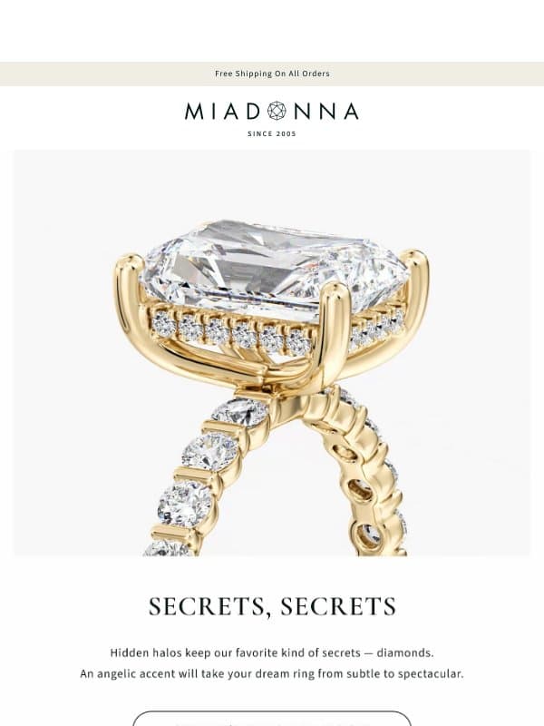 Sparkly Secrets: Hidden Halos We Love email from MiaDonna