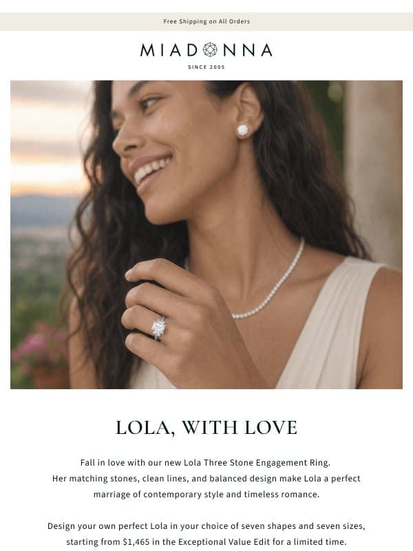 A Perfect Marriage: Modern Style, Timeless Romance email from MiaDonna