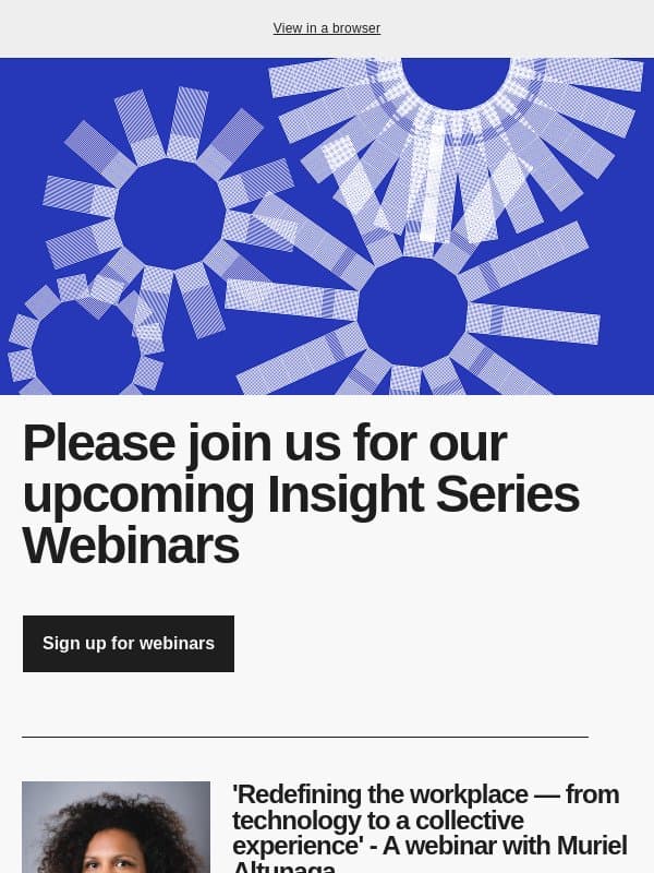 Last chance to register for Muriel's webinar email from MillerKnoll