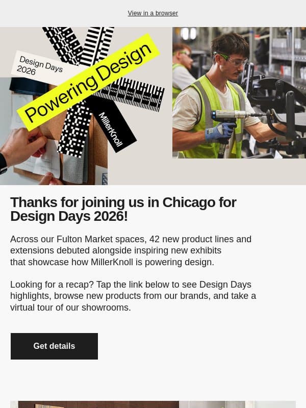 Design Days 2026 recap: What you don’t want to miss email from MillerKnoll