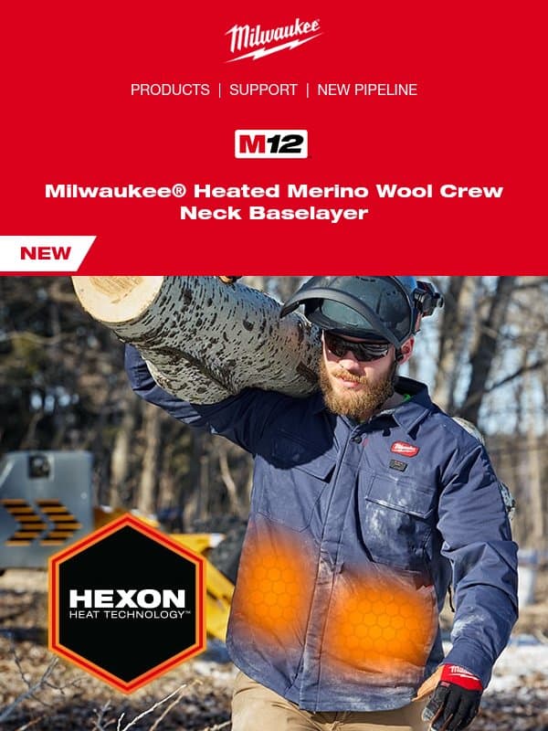 Fastest Heat Up Time email from Milwaukee Tool
