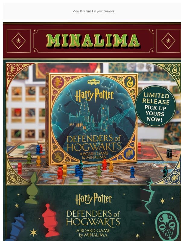 Defenders of Hogwarts™ has arrived at House of MinaLima 🏠⚡ email from MinaLima