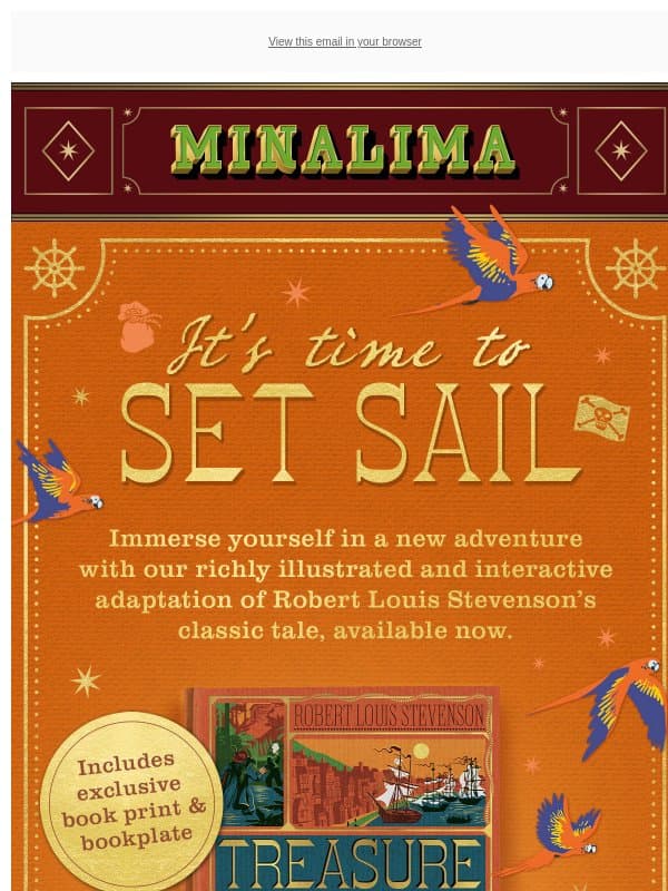 OUT NOW: Treasure Island πͺποΈ email from MinaLima