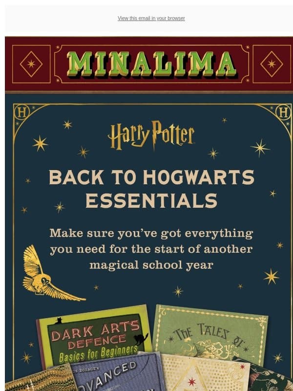 Get Hogwarts ready πͺ email from MinaLima