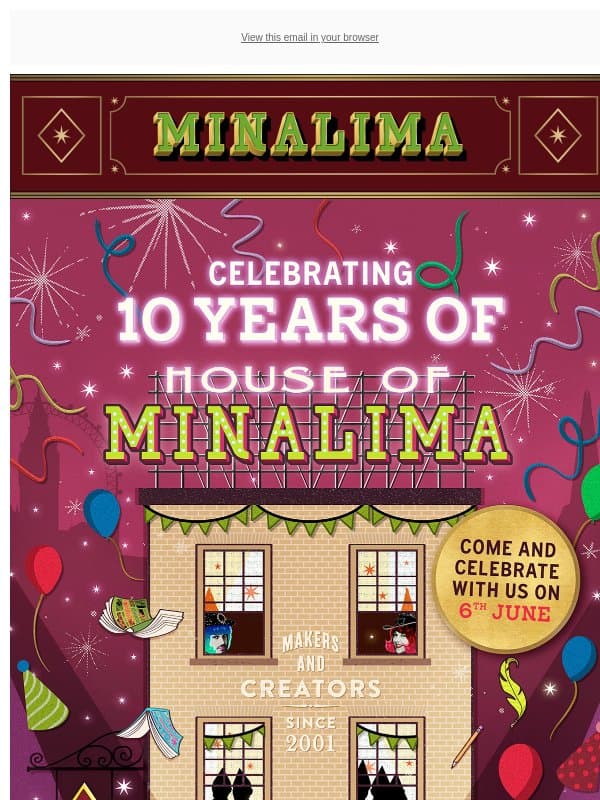 House of MinaLima is turning 10! π email from MinaLima