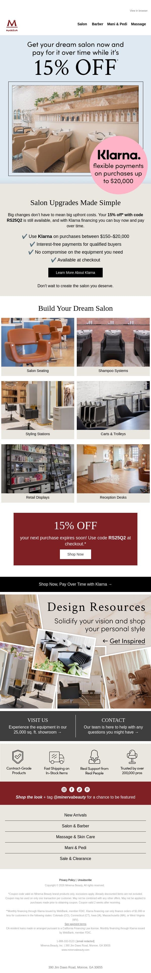 adam Still Thinking It Over? Let’s Make It Easier. email from Minerva Beauty screenshot
