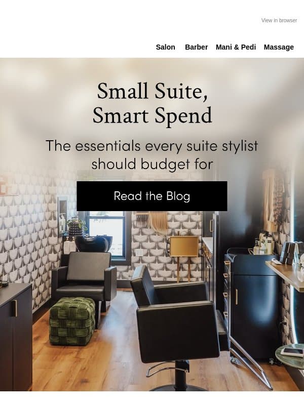 Your Salon Suite Budget, Decoded 💡 email from Minerva Beauty