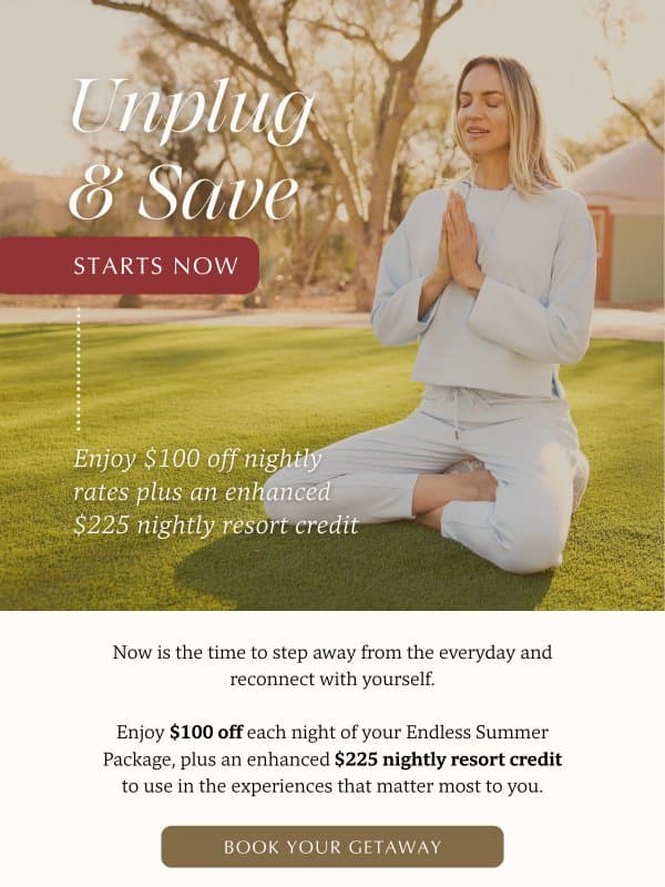 Unplug & Save: Your Summer Reset Awaits email from Miraval Arizona