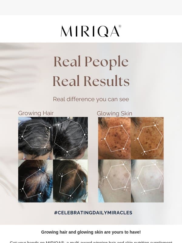 Real People Real Results 💁♀️ email from Miriqa