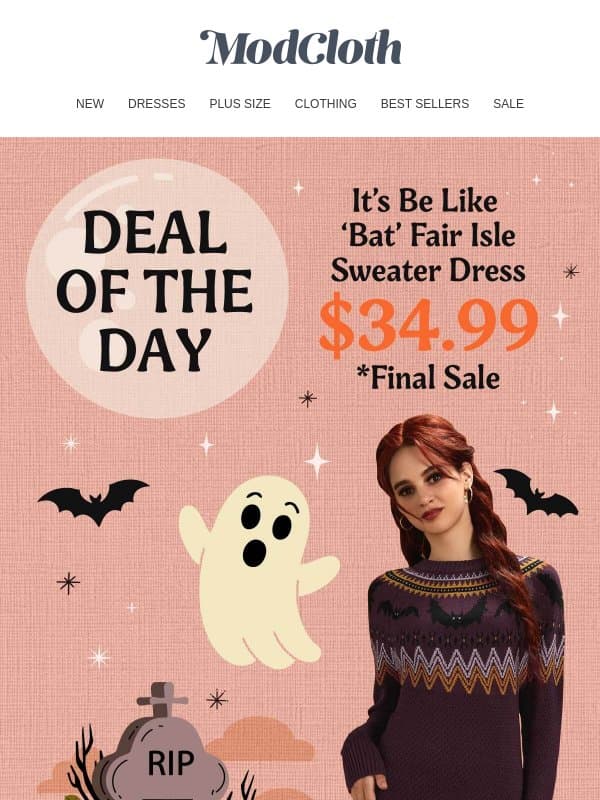 Instant Energy. Fresh New Looks. email from ModCloth