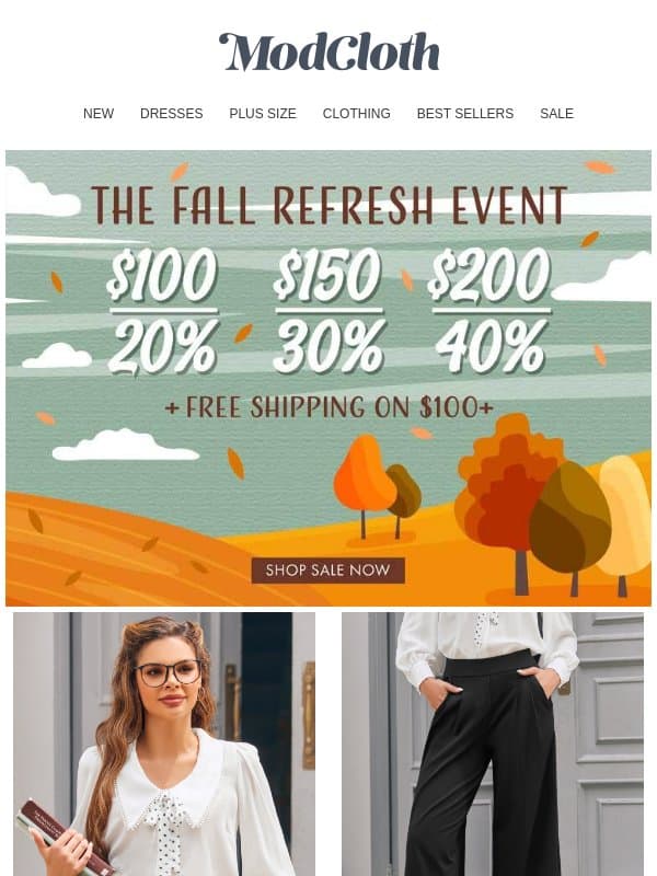 Tuesday dragging? We have a solution. email from ModCloth