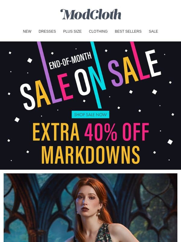 Extra? We Got You. email from ModCloth
