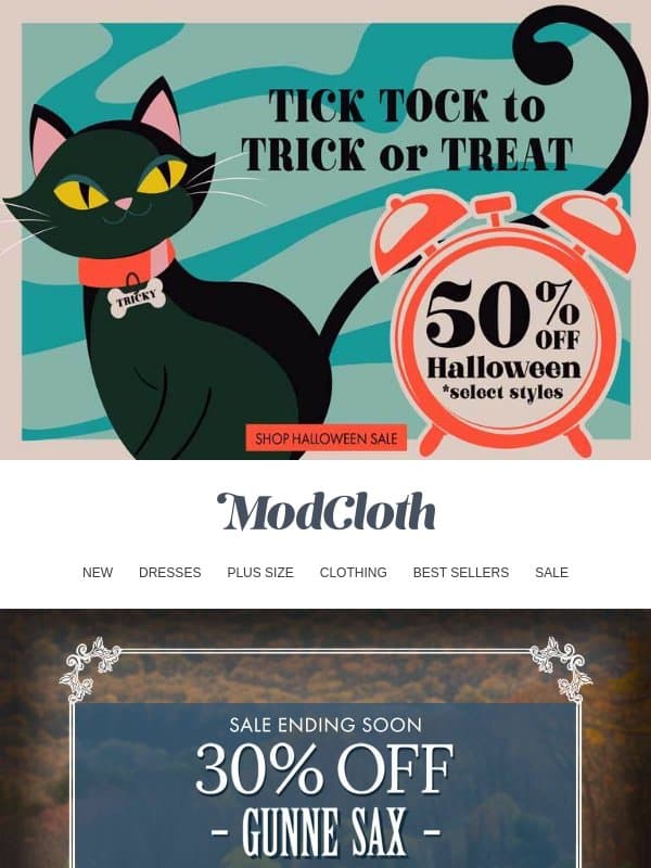 Plot Twist: Youβre the Best-Dressed in the Pumpkin Patch email from ModCloth