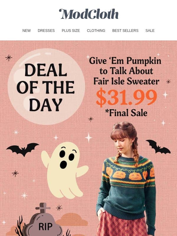 2 Weeks to Spook 👻 email from ModCloth
