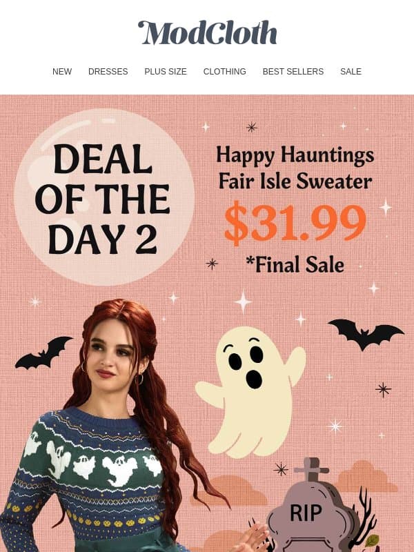 Halloween Is Our Whole Personality email from ModCloth