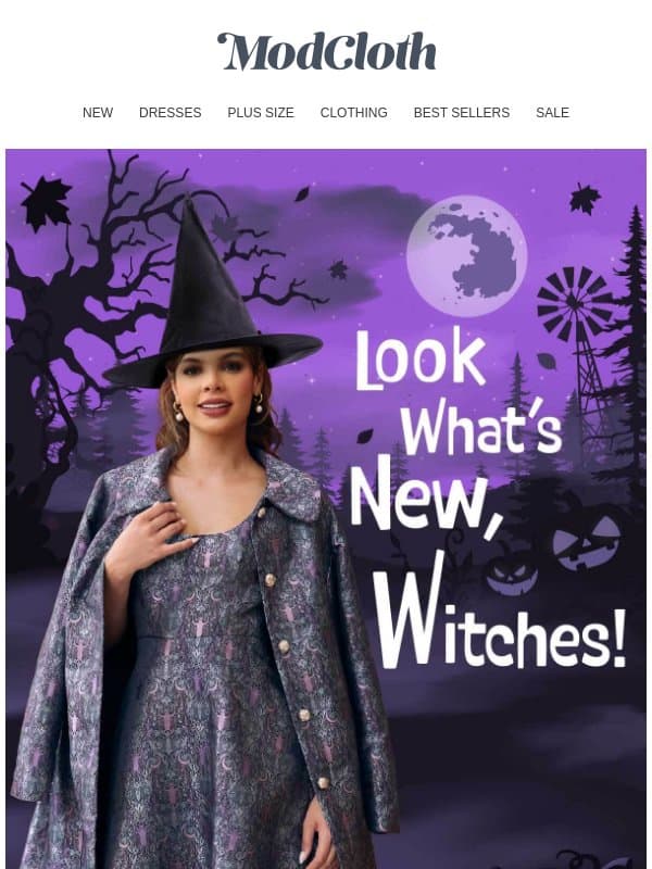 You’re Already Behind on Halloween 🎃 email from ModCloth