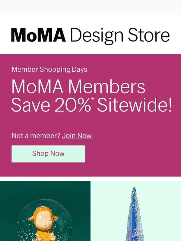 Live with Designs Inspired by Van Gogh, Nara & More email from MoMA Design Store