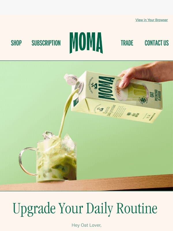 A little more flavour ☕ email from Moma Foods