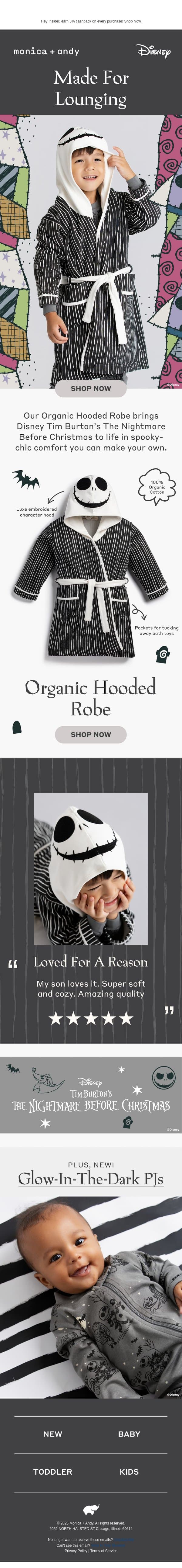 This Disney Robe Has Character π» email from Monica + Andy screenshot