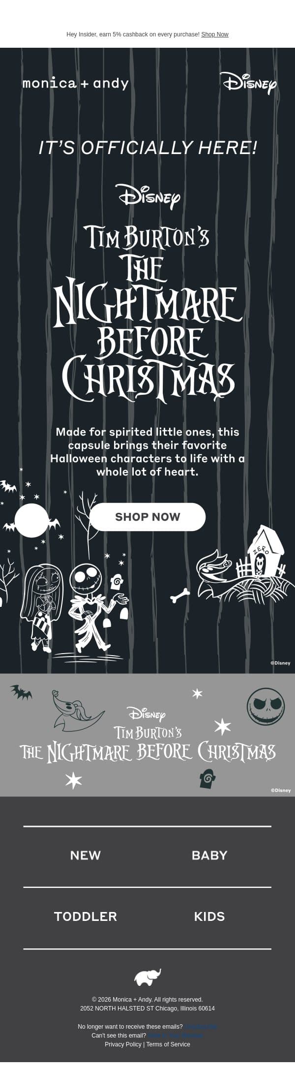 A Frightfully Good Drop š¤ email from Monica + Andy screenshot