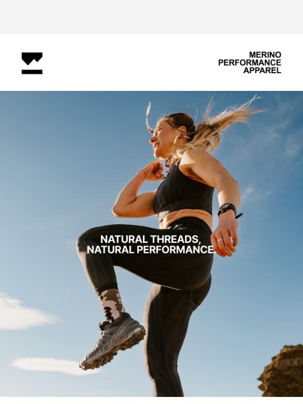 Looks like activewear. Performs like Merino. email from Mons Royale