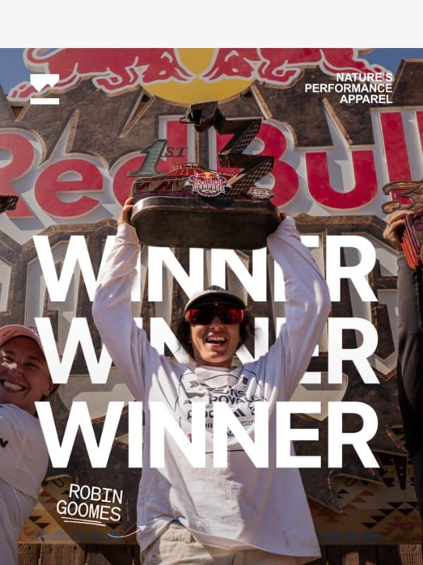 THREE-PEAT. ROBIN GOOMES MAKES HISTORY. email from Mons Royale