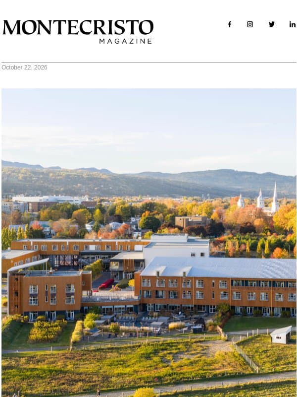 A Culinary Trip Through Quebec, The Canadian Scientist Who Took Big Oil to Court, and Vancouver Alt-Pop Musician Sophia Stel email from MONTECRISTO Magazine