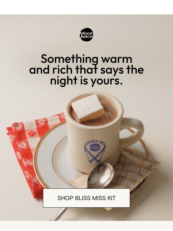 Longer nights call for a free Bliss Miss Kit email from Moon Juice