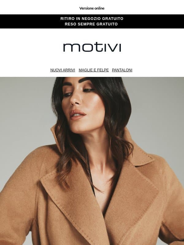 THE NEW COAT GUIDE | I preferiti di Federica Nargi email from Motivi