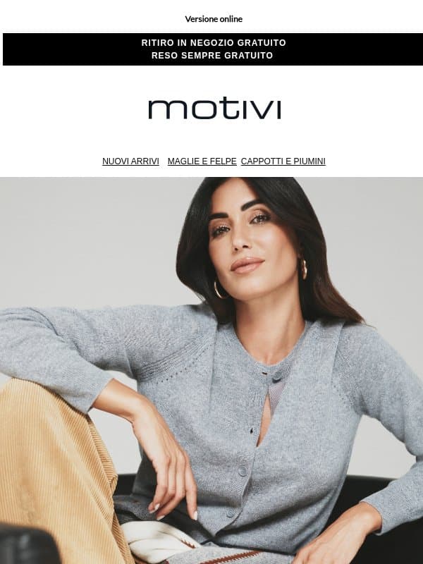 Velvet Mood: lo stile per l'inverno di Federica Nargi email from Motivi