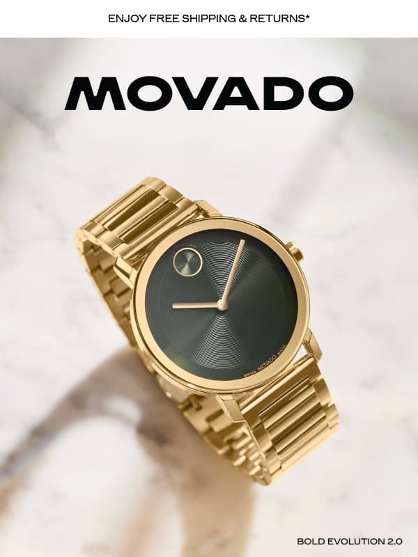 Choose Your BOLD Evolution 2.0 email from Movado