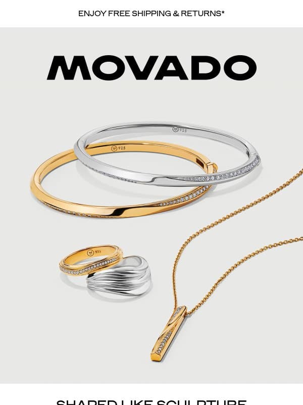 The Curve Collection by Movado email from Movado