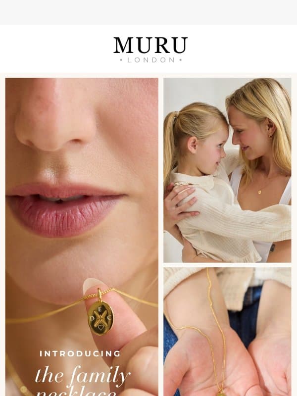 NEW IN: Meet the Family Necklace email from Muru Jewellery