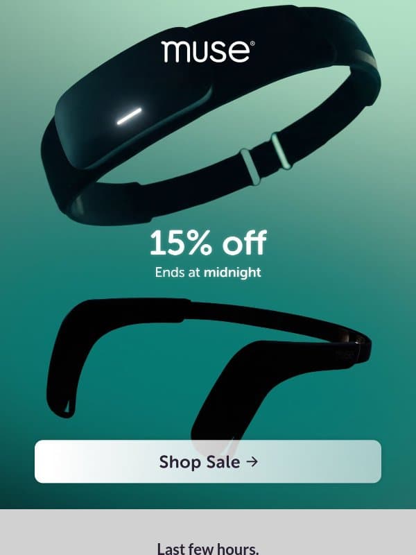 Ends tonight email from Muse