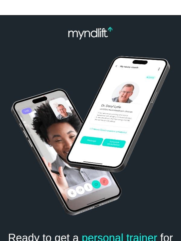 Time to meet your Neuro Coach email from Myndlift