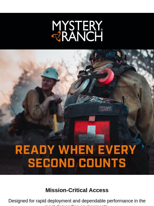 Holding the line with medical support email from Mystery Ranch