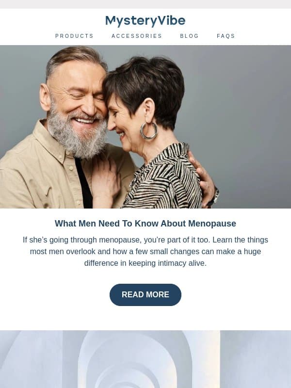 What Men Need To Know About Menopause email from MysteryVibe
