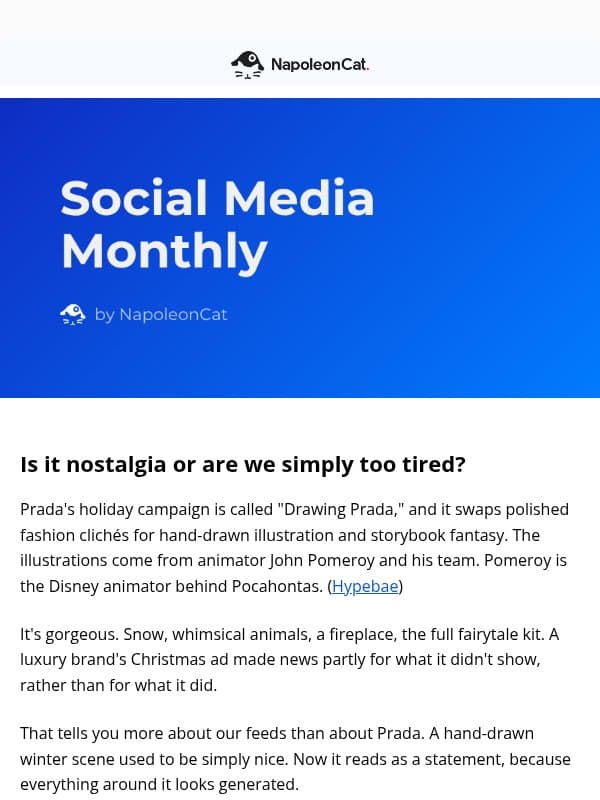 🎨 Social Media Monthly - October email from NapoleonCat