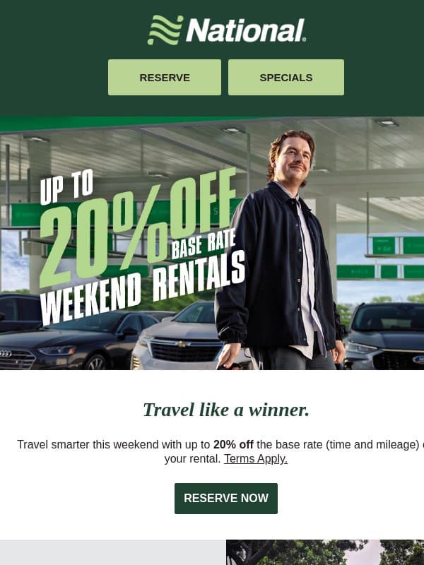 Make It OfficialāYour Offer Is Waiting! email from National Car Rental