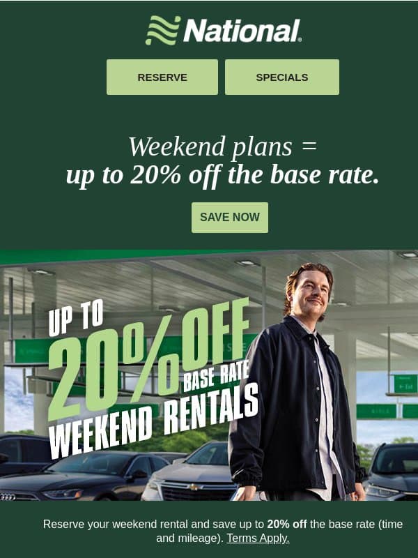 Accept Your OFFER!💰 email from National Car Rental