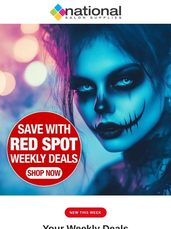 🔥 Don't Miss Our Fresh Red Spot Deals! email from National Salon Supplies