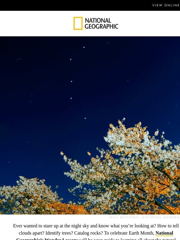 Become an expert stargazer—in a week email from Nationalgeographic