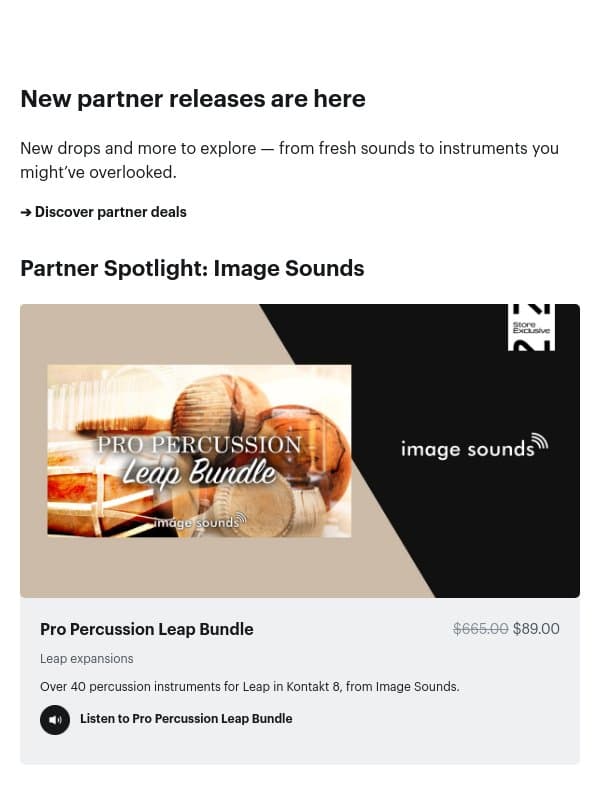 🎛️ Fresh partner drops just landed email from Native Instruments