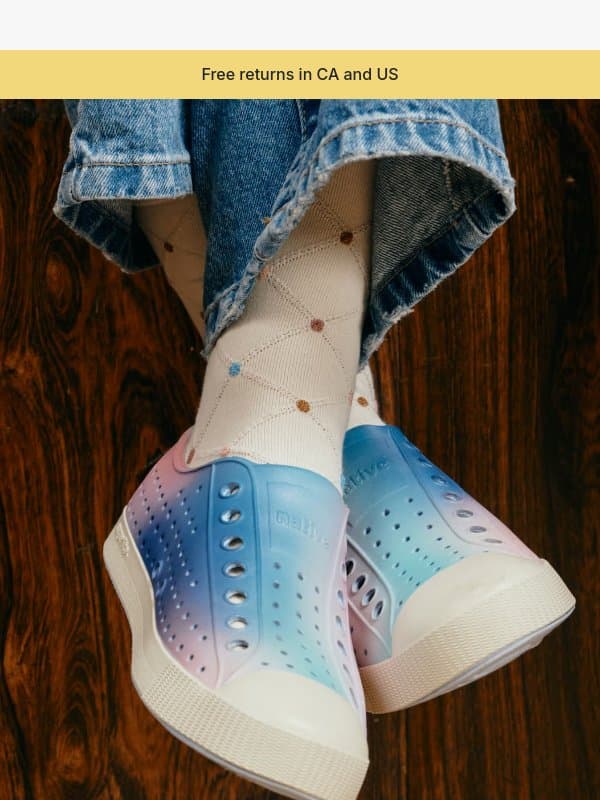 New Jefferson Wanderfoam™ is here email from Native Shoes