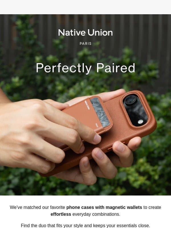 Perfect Everyday Pairings email from Native Union