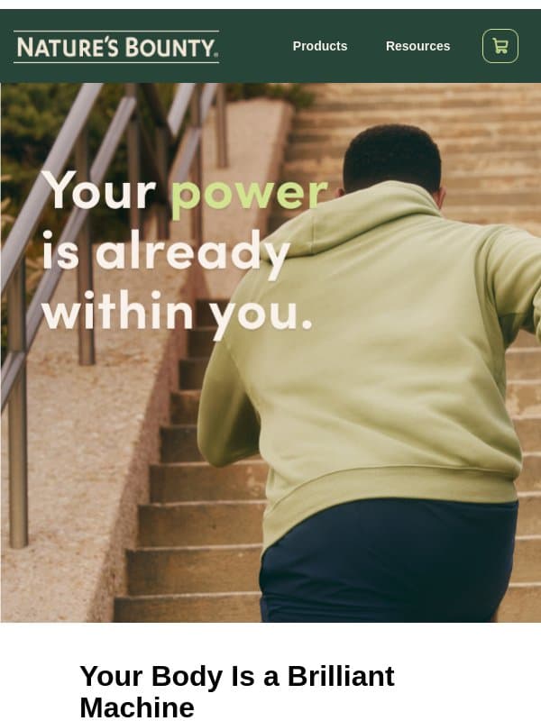 Get more from your vitamins! email from Nature's Bounty